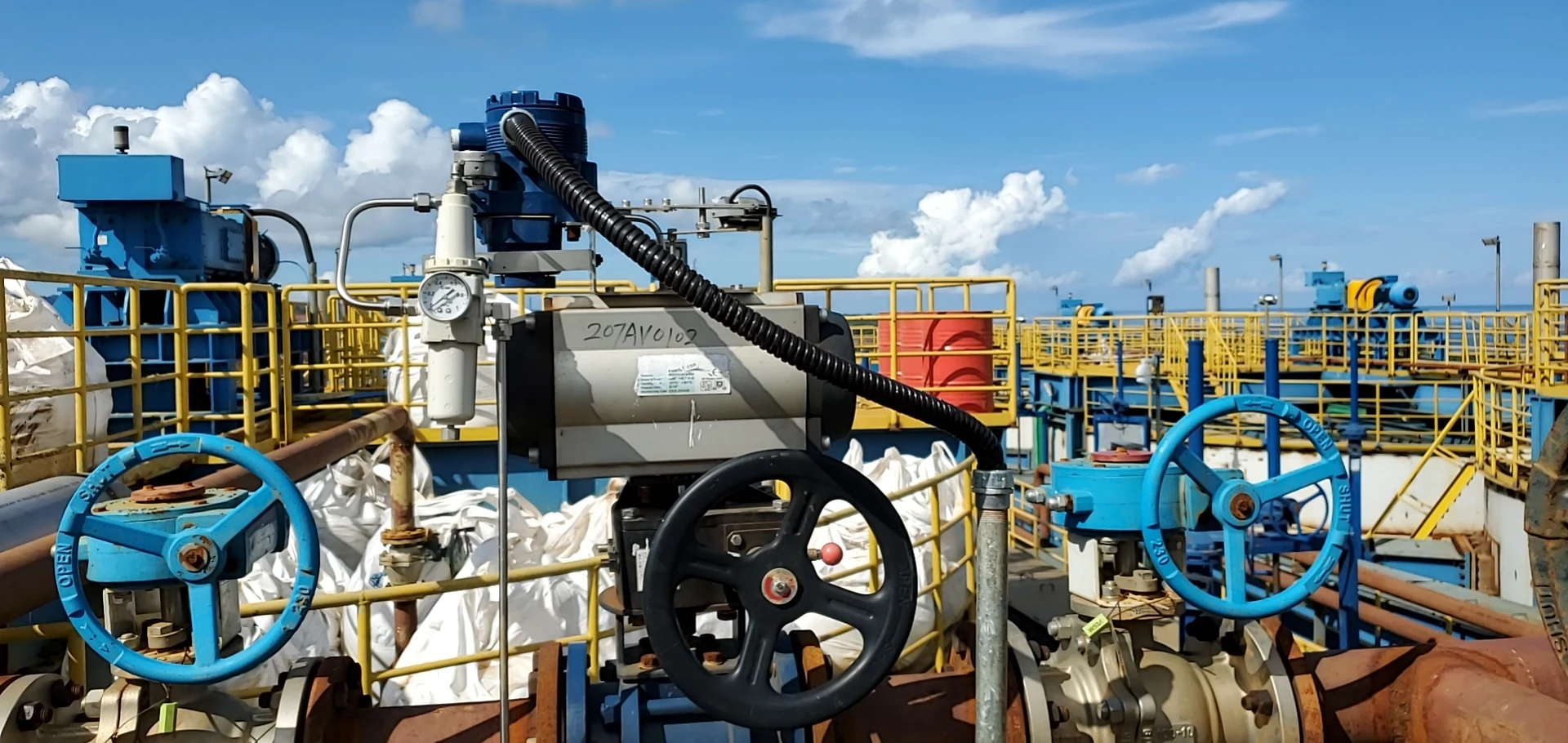 Ceramic valves installed on a hydrometallurgical process line